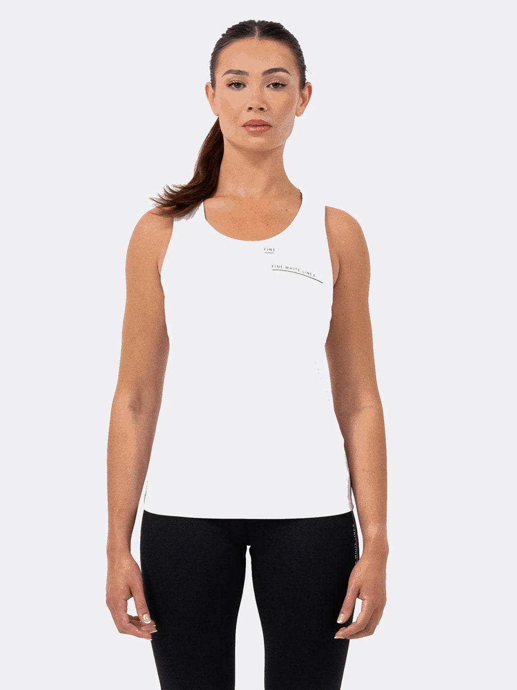 Womens White Orion Vest Top