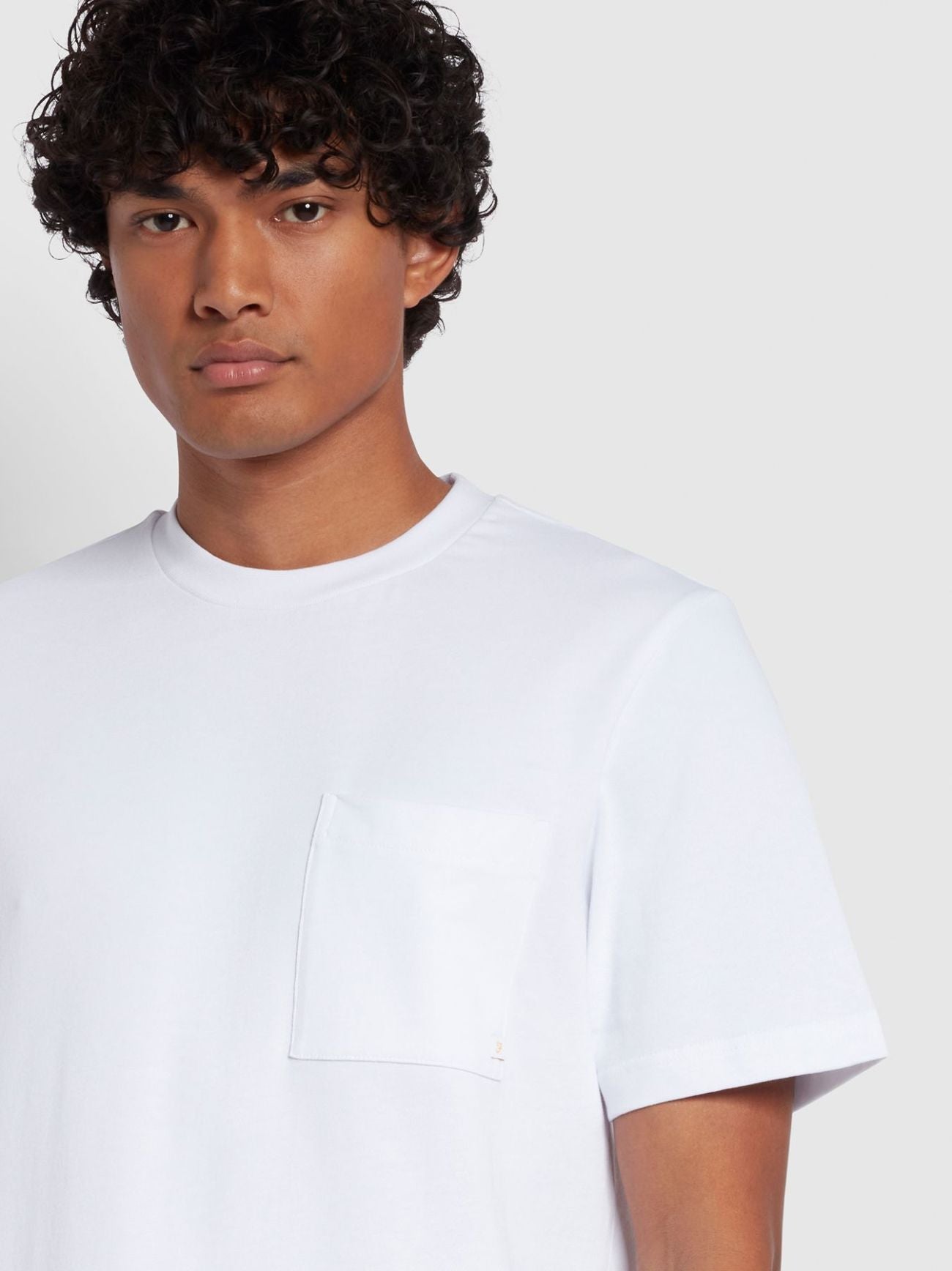 Mens White Stacy Pocket T-Shirt