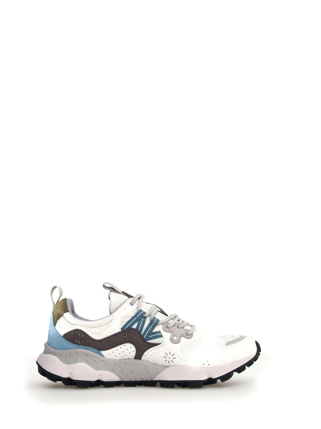 Unisex White Grey Yamano 3 Trainer