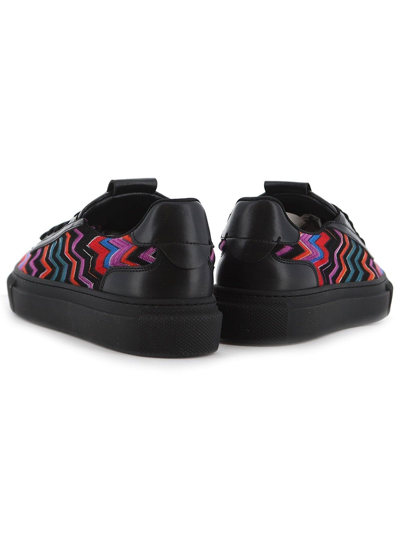 Mens Multicoloured Fabric Lace-Up Trainer