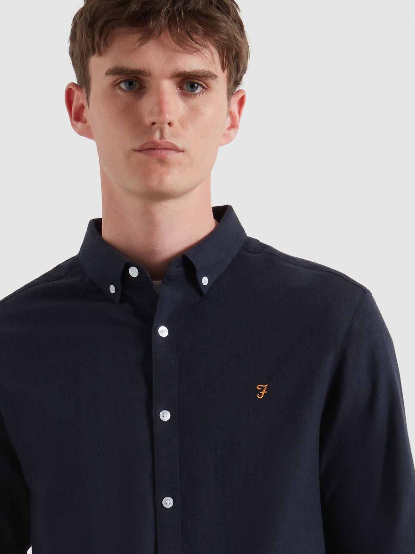 Mens True Navy Marl Milners Shirt