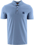 Mens Open Blue Passenger Polo Shirt