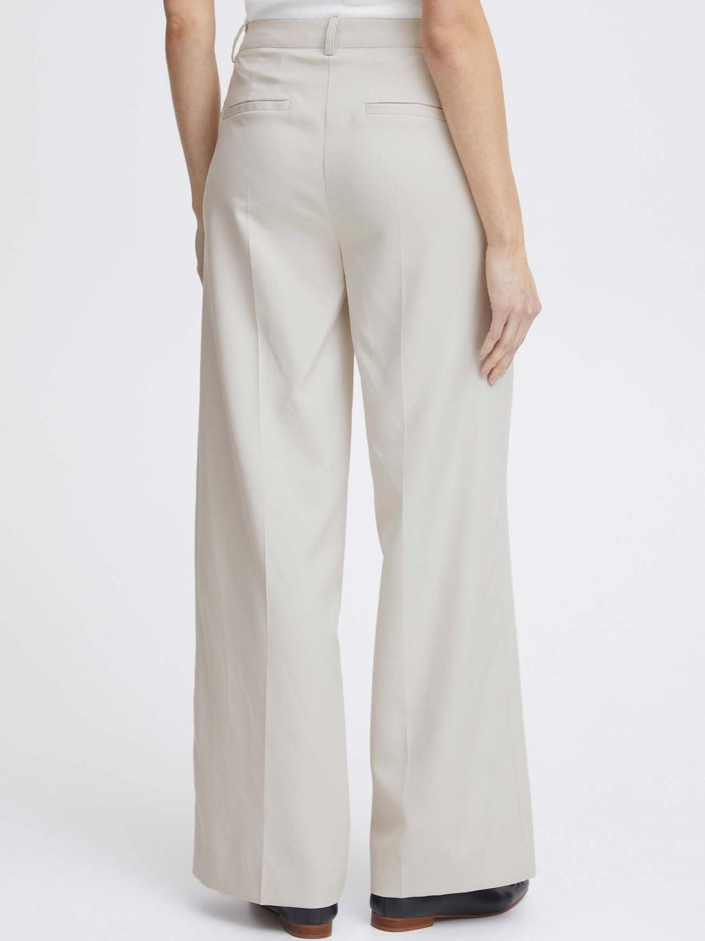 Womens Silver Grey Lexi Wide Trouser