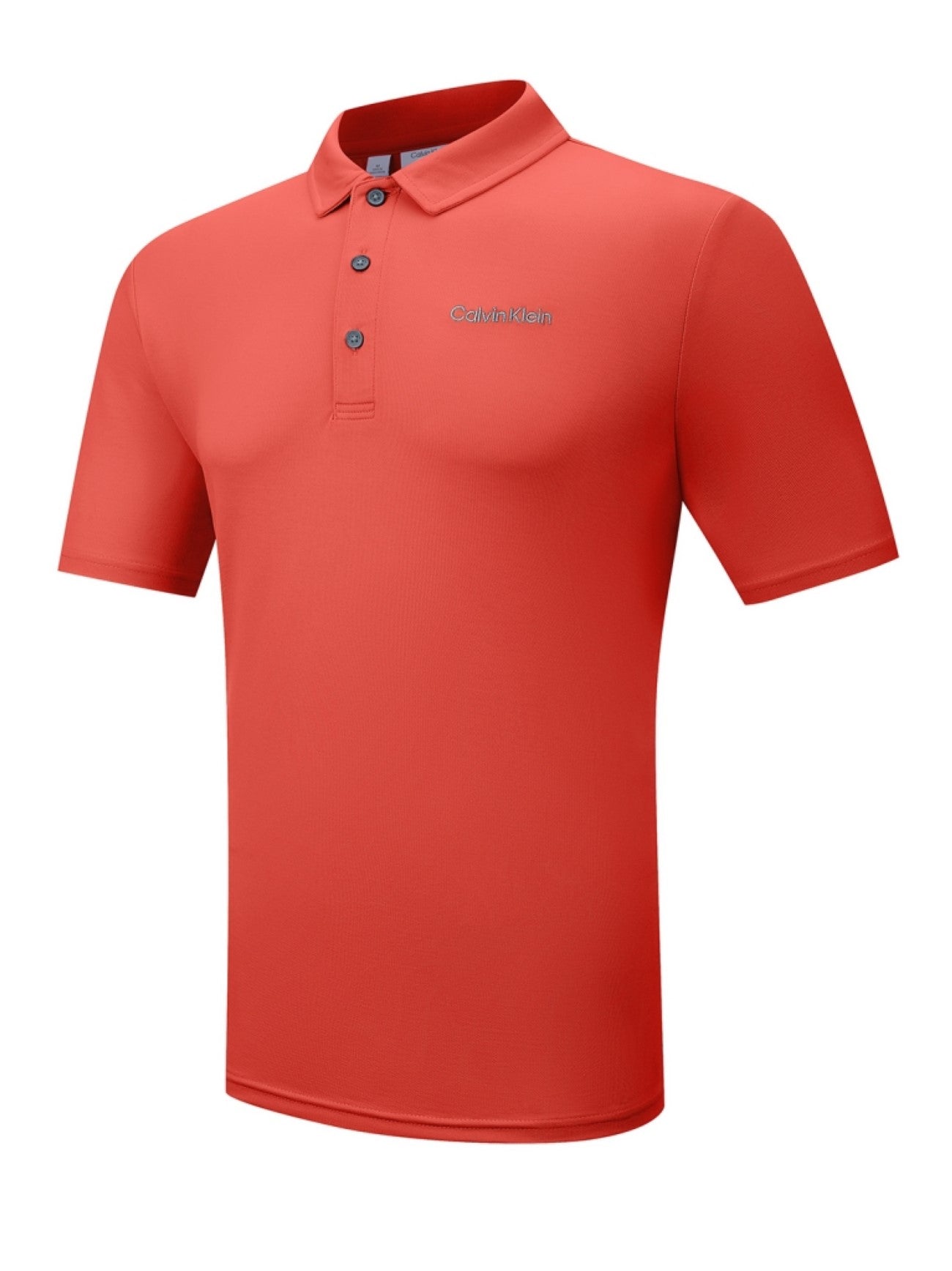 Mens Coral Cotton Blend Stretch Polo Shirt