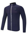 Mens Navy Hybrid Full Zip Jacket