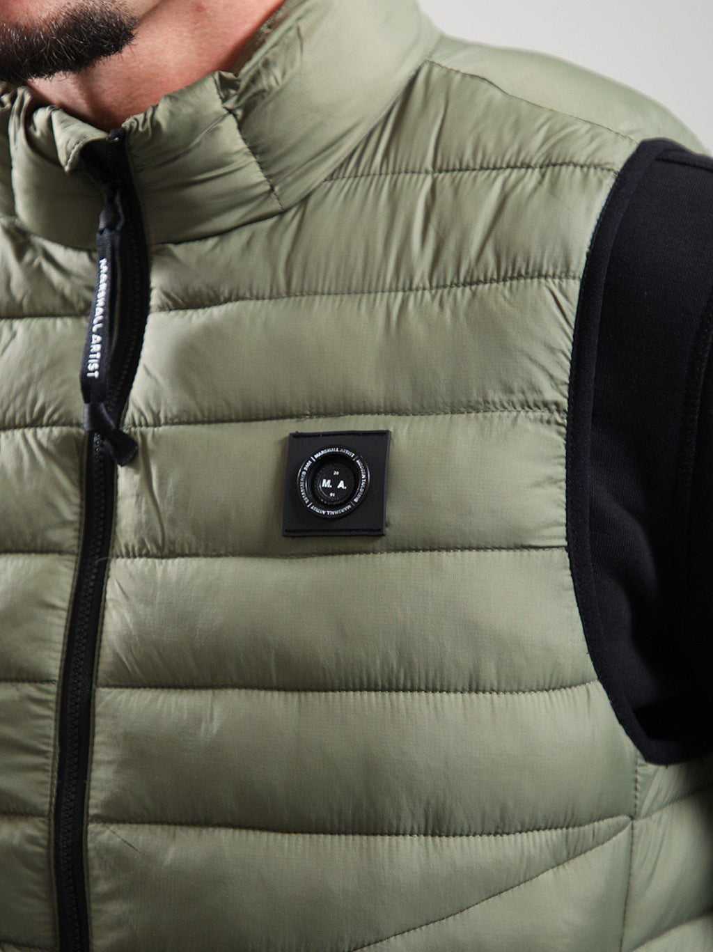 Mens Khaki Oakdale Bubble Gilet