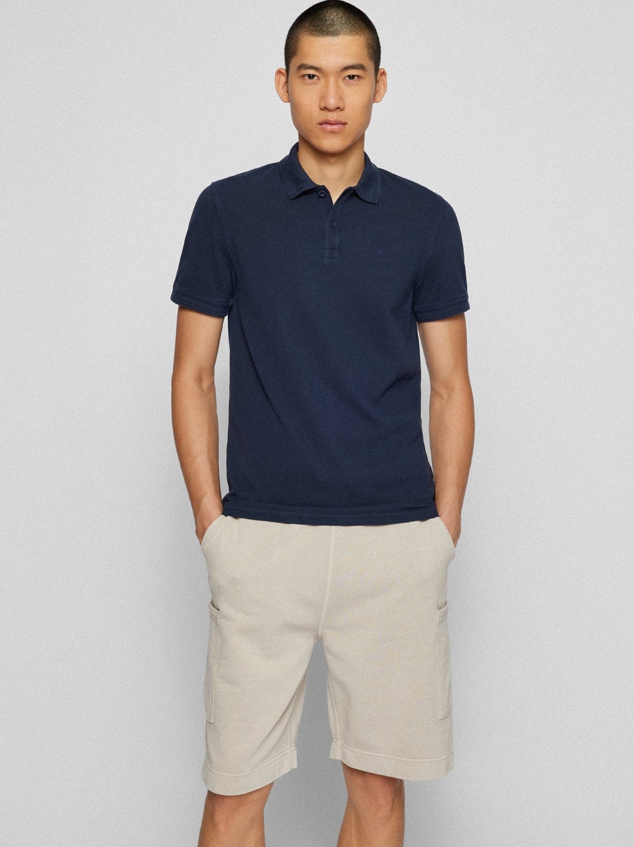 Mens Dark Blue Prime Polo Shirt