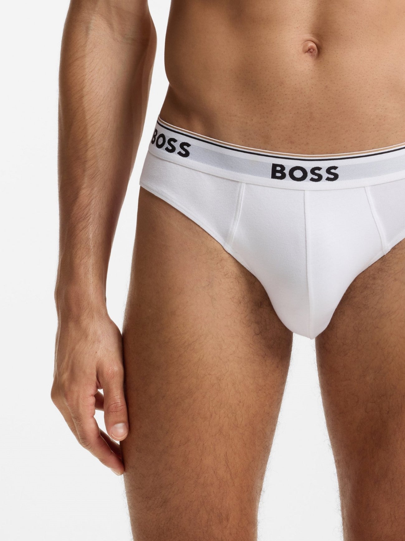 Mens White 3-Pack Power Brief