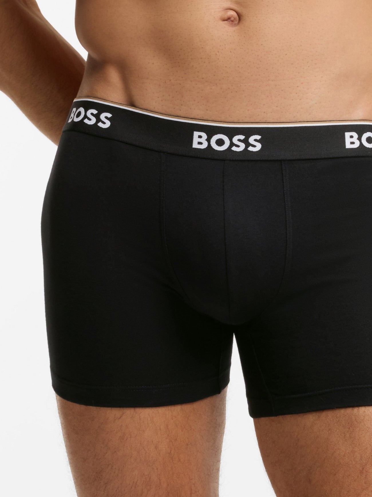 Mens Open Grey 3-Pack Power Boxer