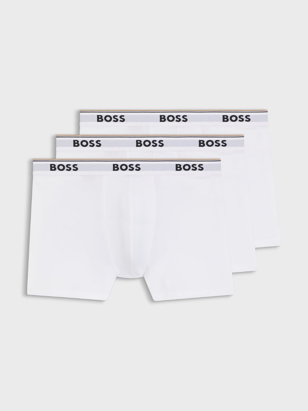 Mens White 3-Pack Power Boxer