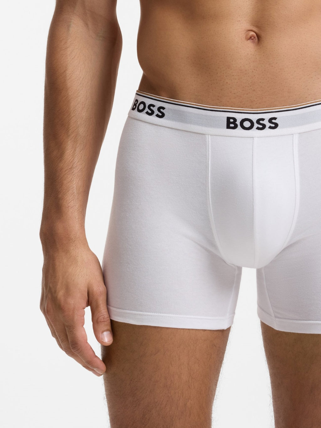 Mens White 3-Pack Power Boxer