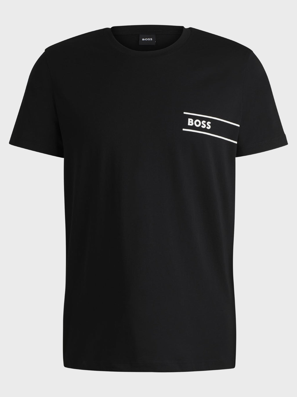 Mens Black Crew Neck T-Shirt