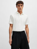Mens White Press 56 Polo Shirt