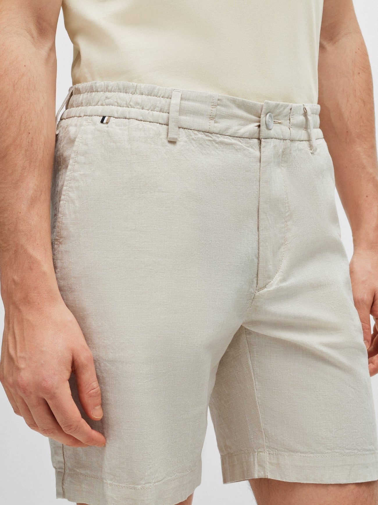 Mens Light Beige Kane DS Short