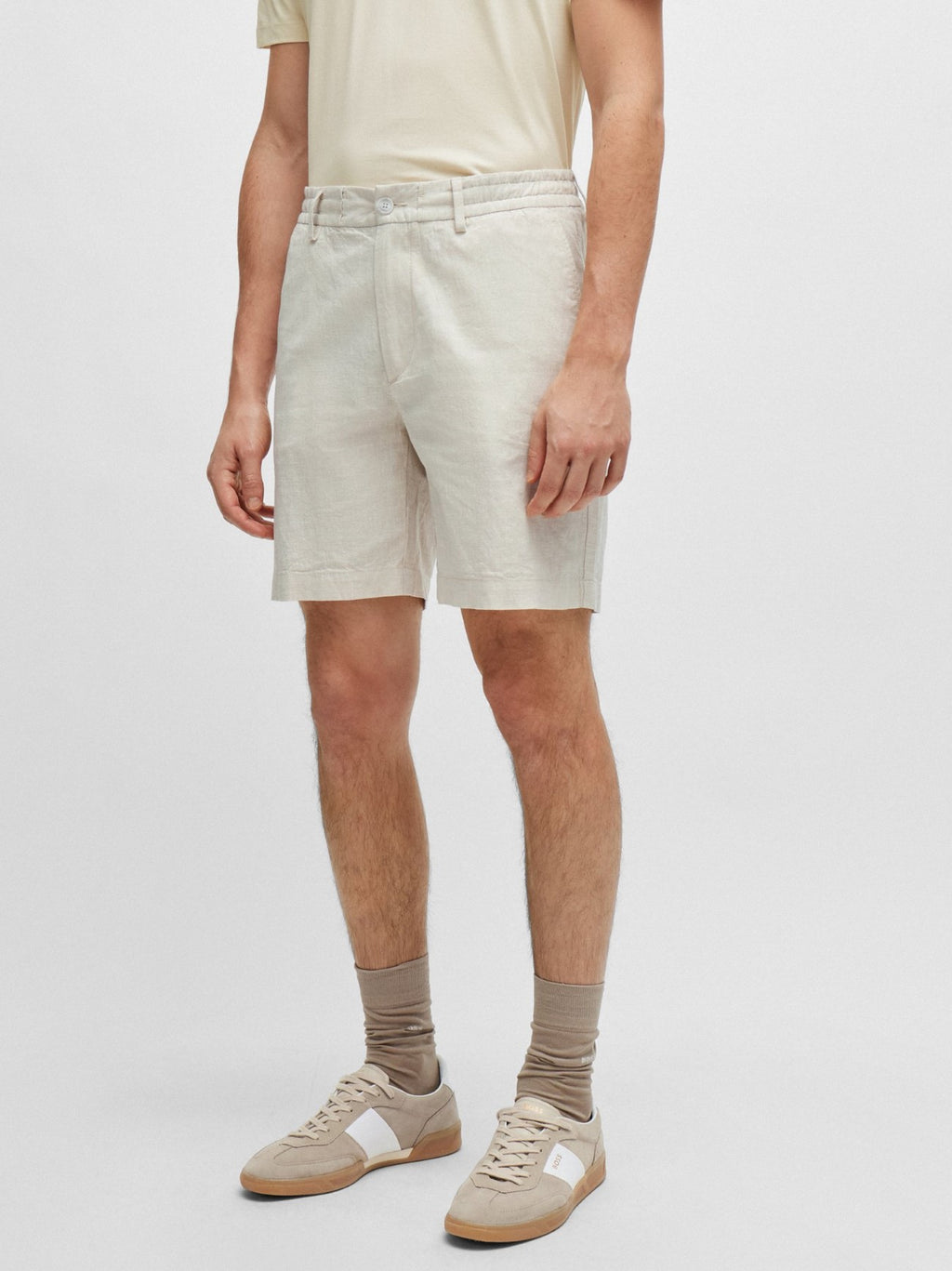 Mens Light Beige Kane DS Short