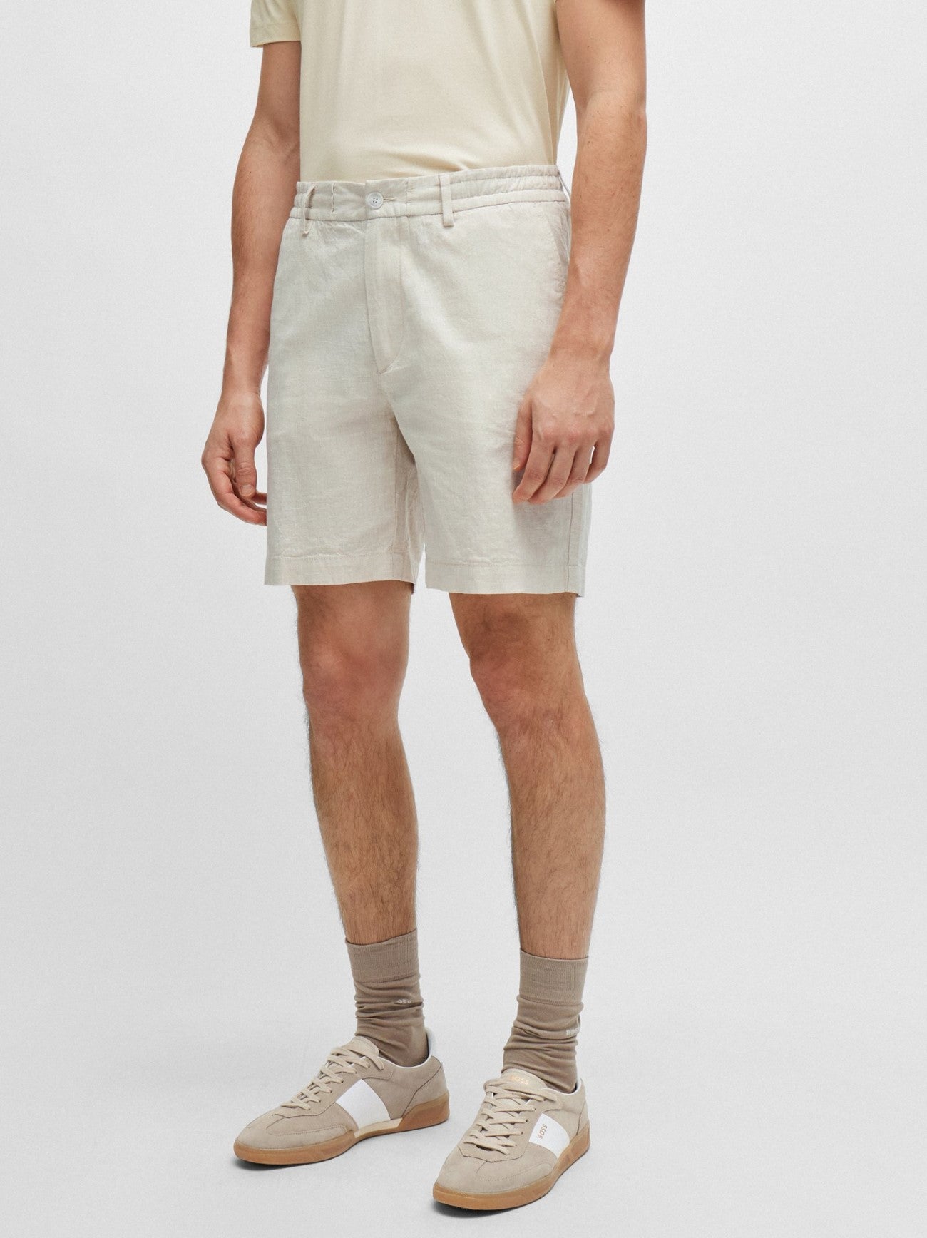 Mens Light Beige Kane DS Short