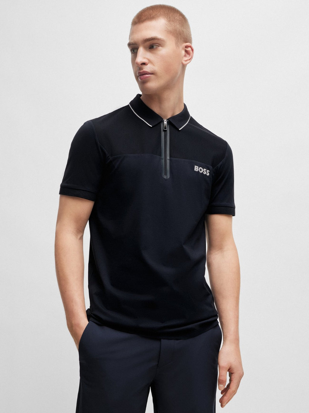 Mens Dark Blue Philix Polo Shirt