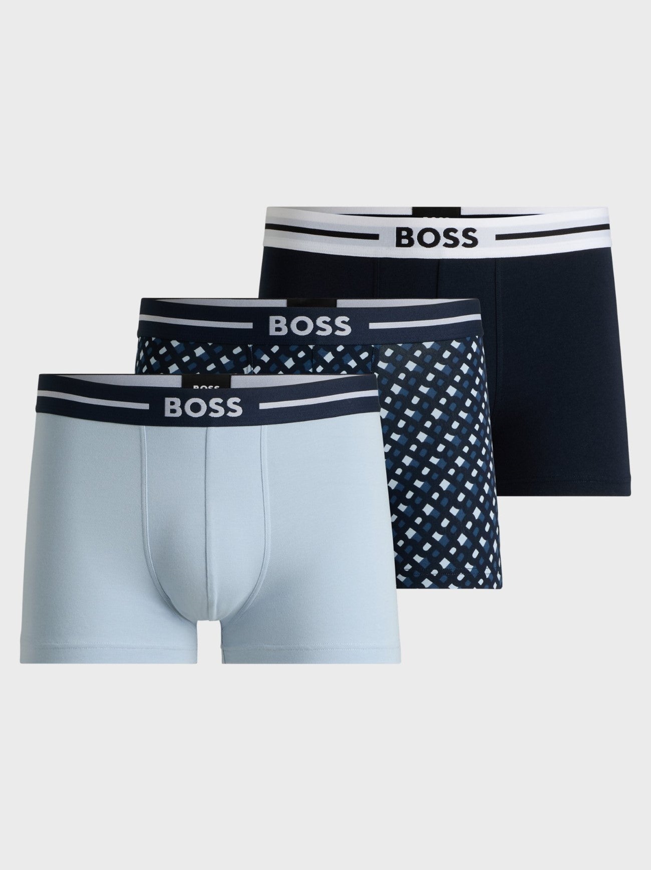 Mens Assorted 3-Pack Bold Design Trunk