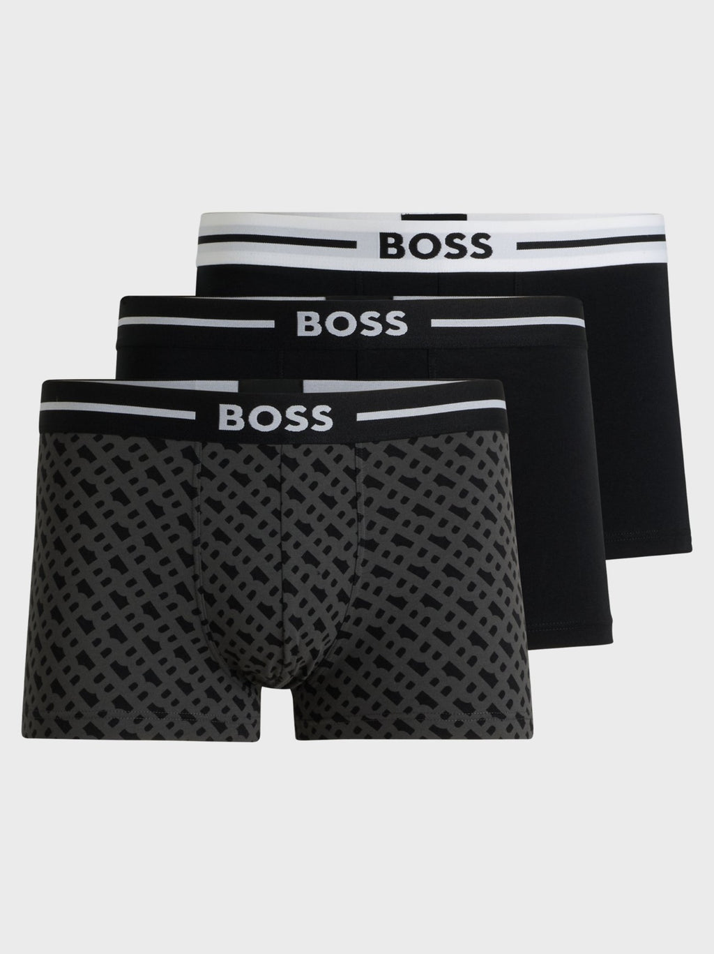Mens Assorted 3-Pack Bold Design Trunk