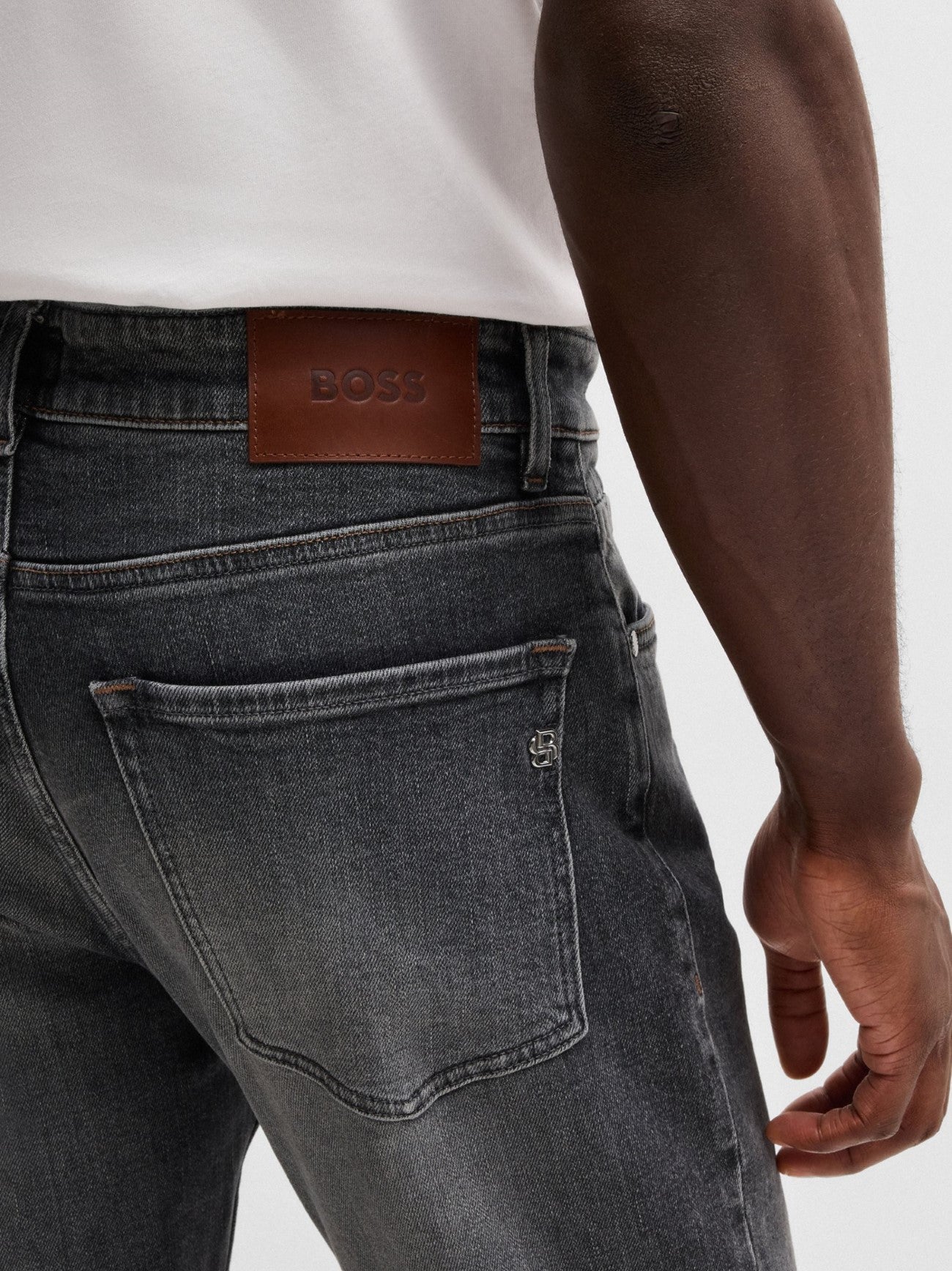 Mens Charcoal Maine Slim Jean