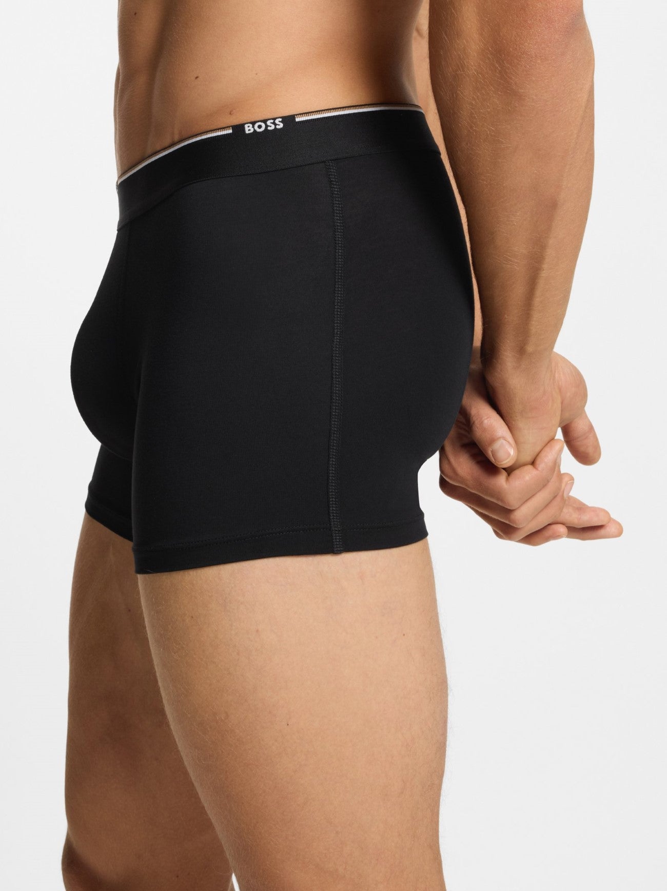 Mens Black 3-Pack Bamboo Blend Boxer