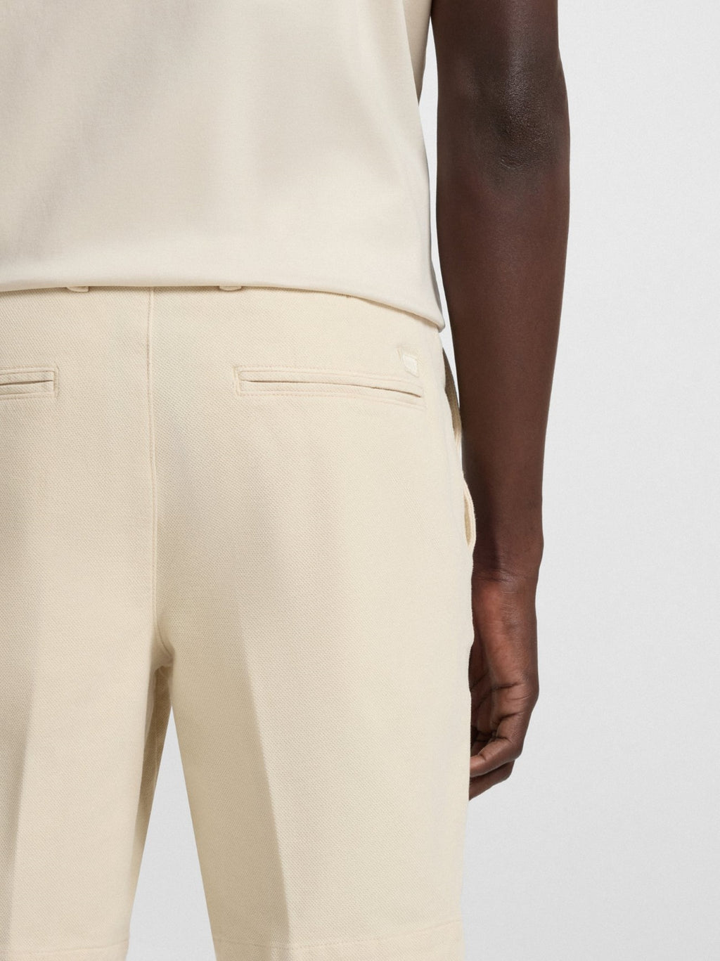 Mens Open White H-Slice Short