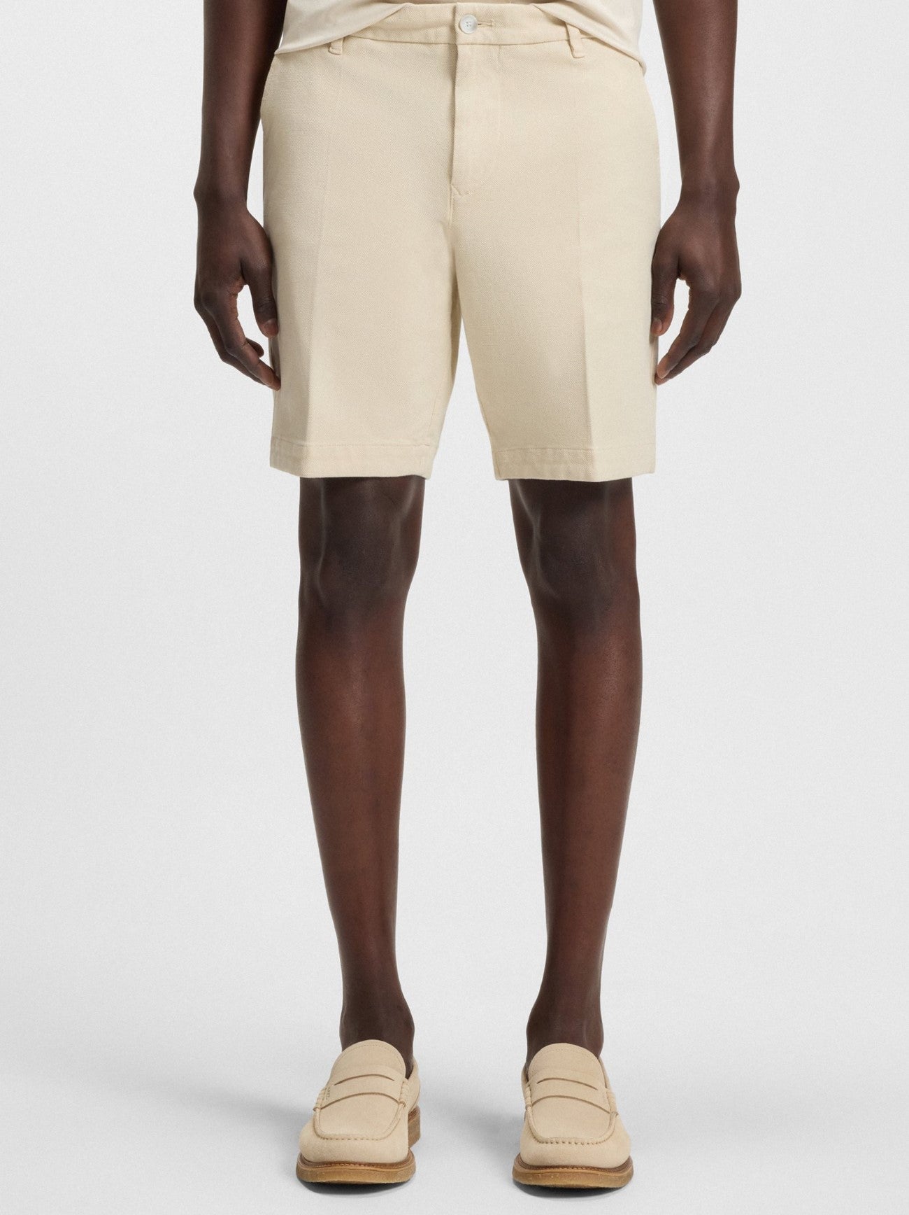 Mens Open White H-Slice Short
