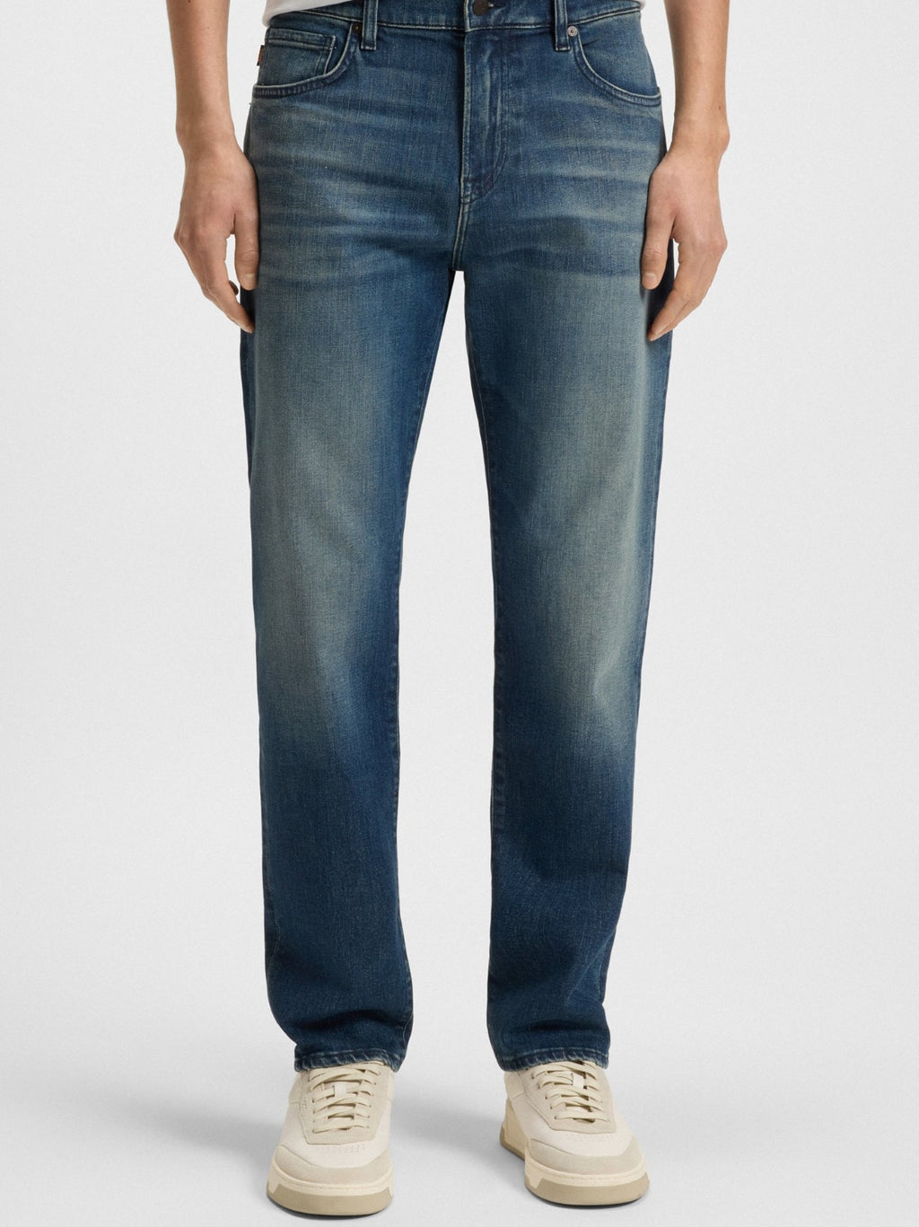 Mens Navy Maine Slim Jean