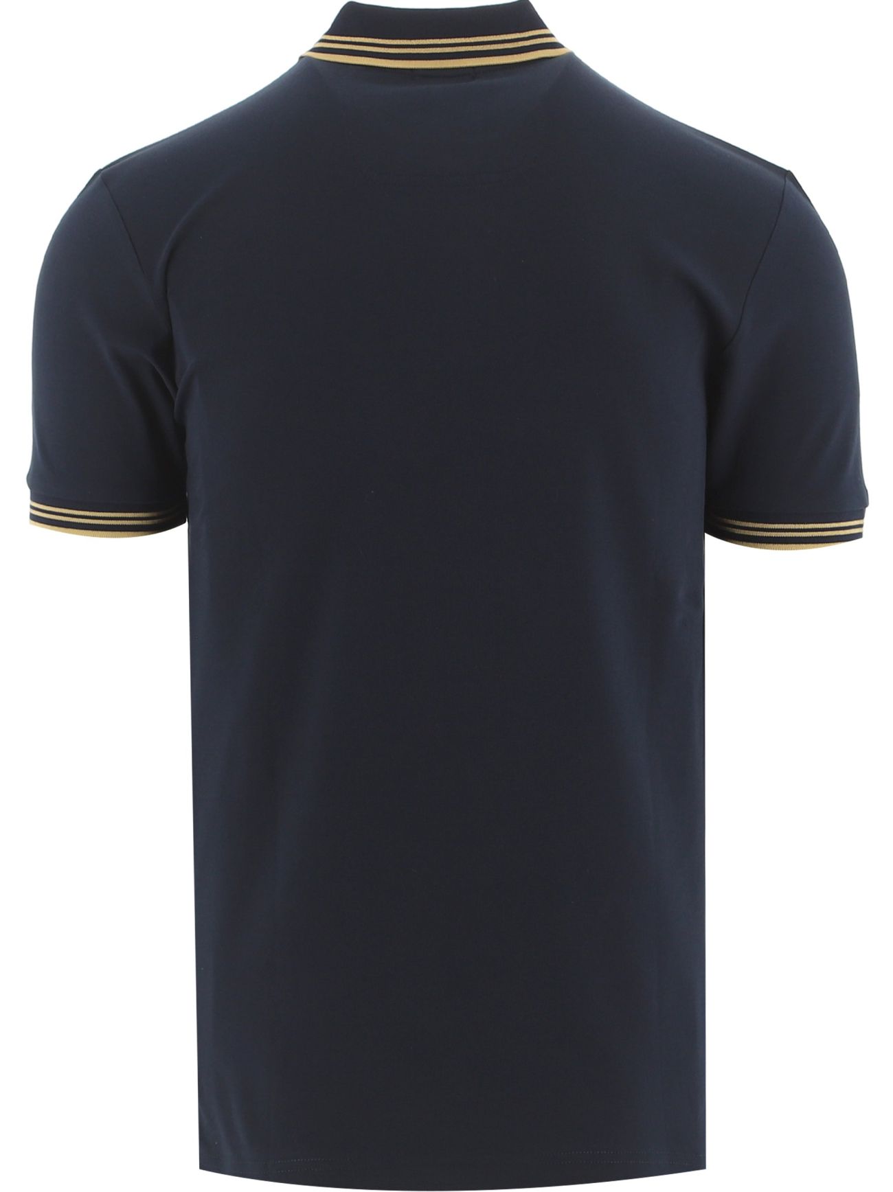 Mens Dark Blue Paul Curved Logo Golf Polo Shirt