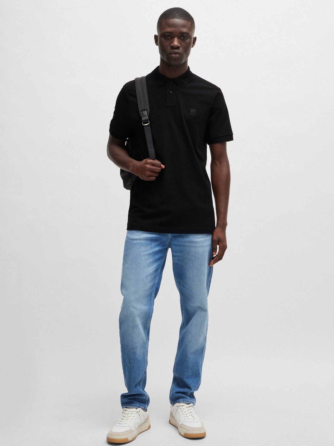 Mens Black Passenger Polo Shirt