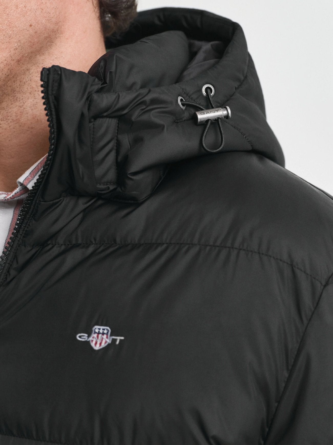 Mens Black Active Cloud Mid Length Jacket