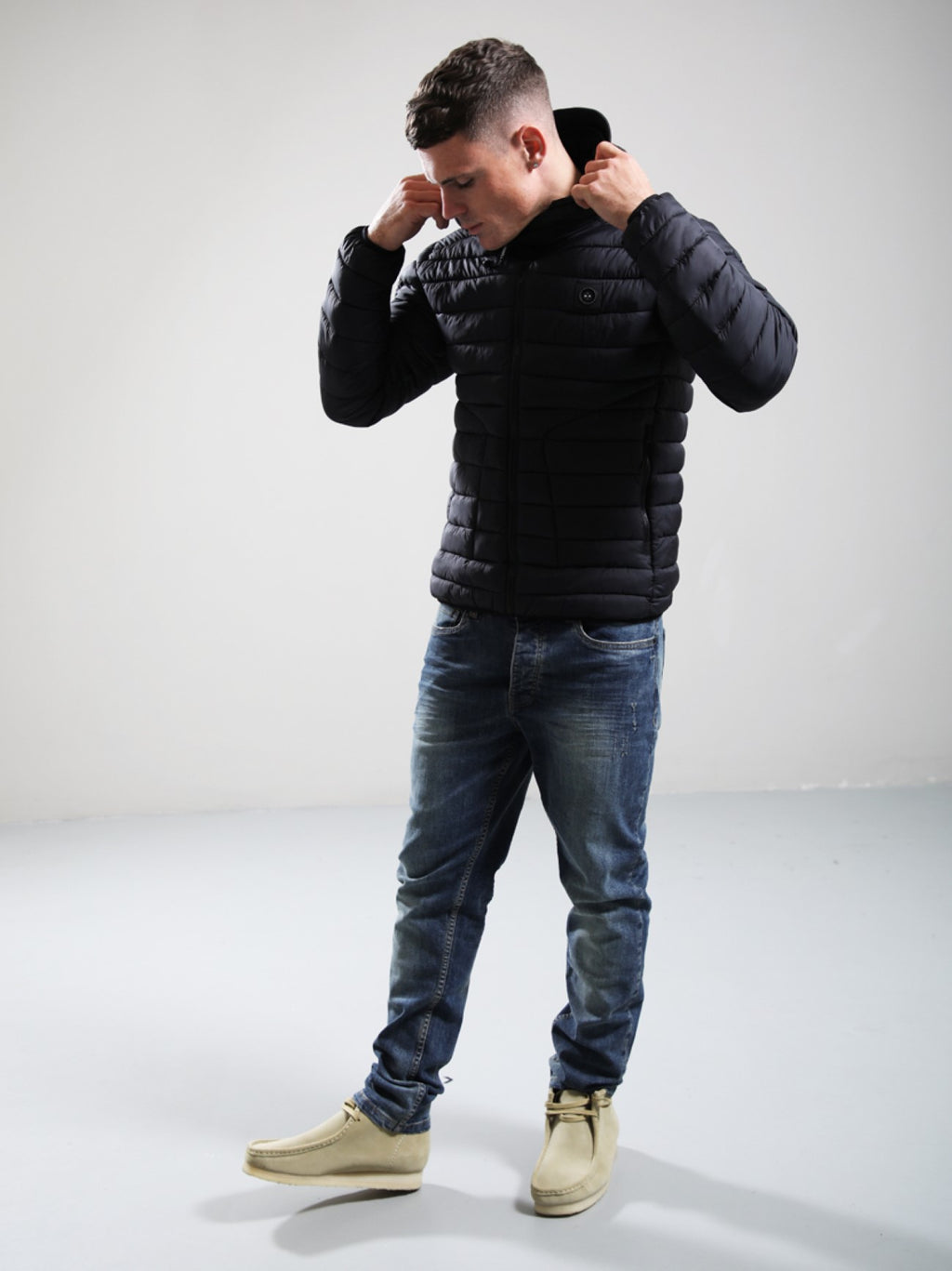 Mens Black Ashdale Bubble Jacket