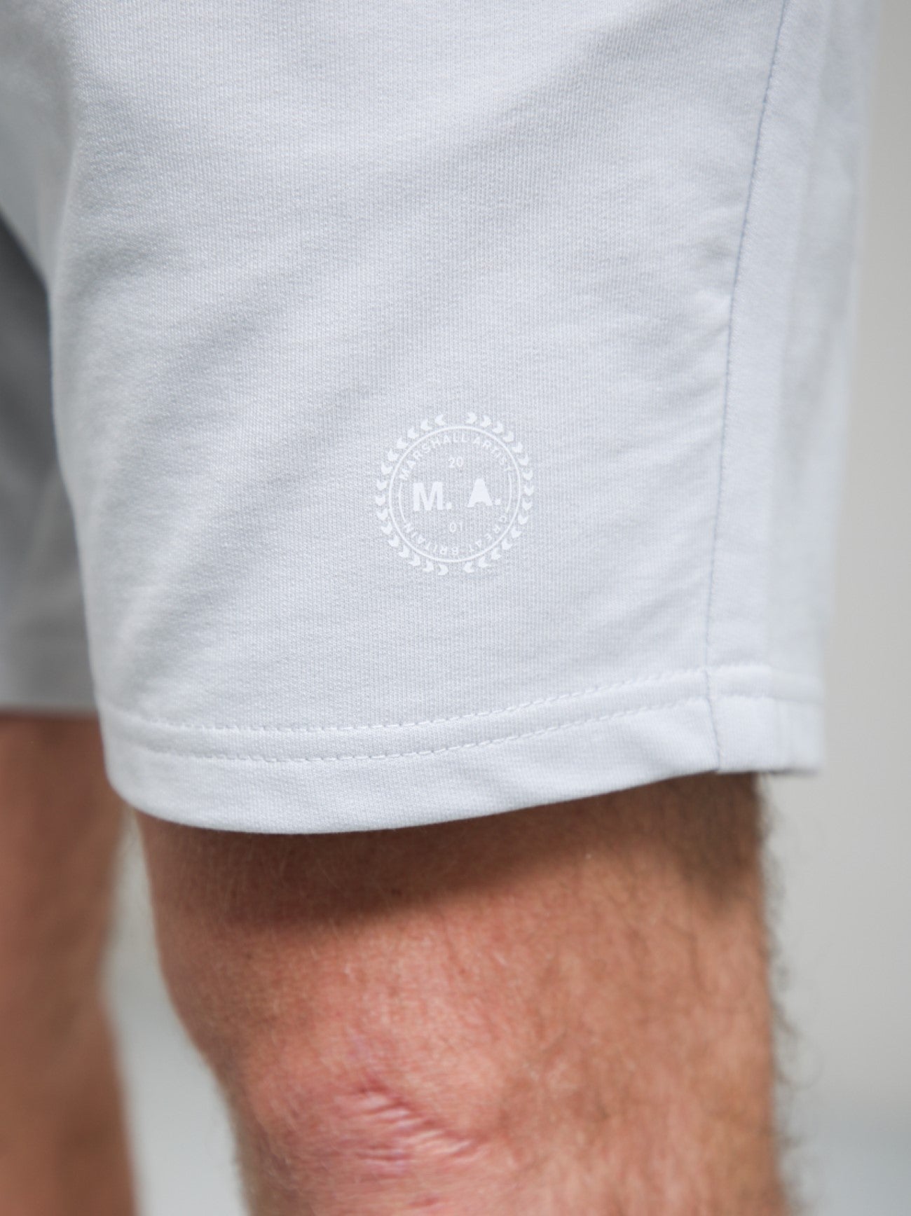 Mens Oceanic Grey Delta Print Logo Short
