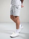 Mens Oceanic Grey Delta Print Logo Short
