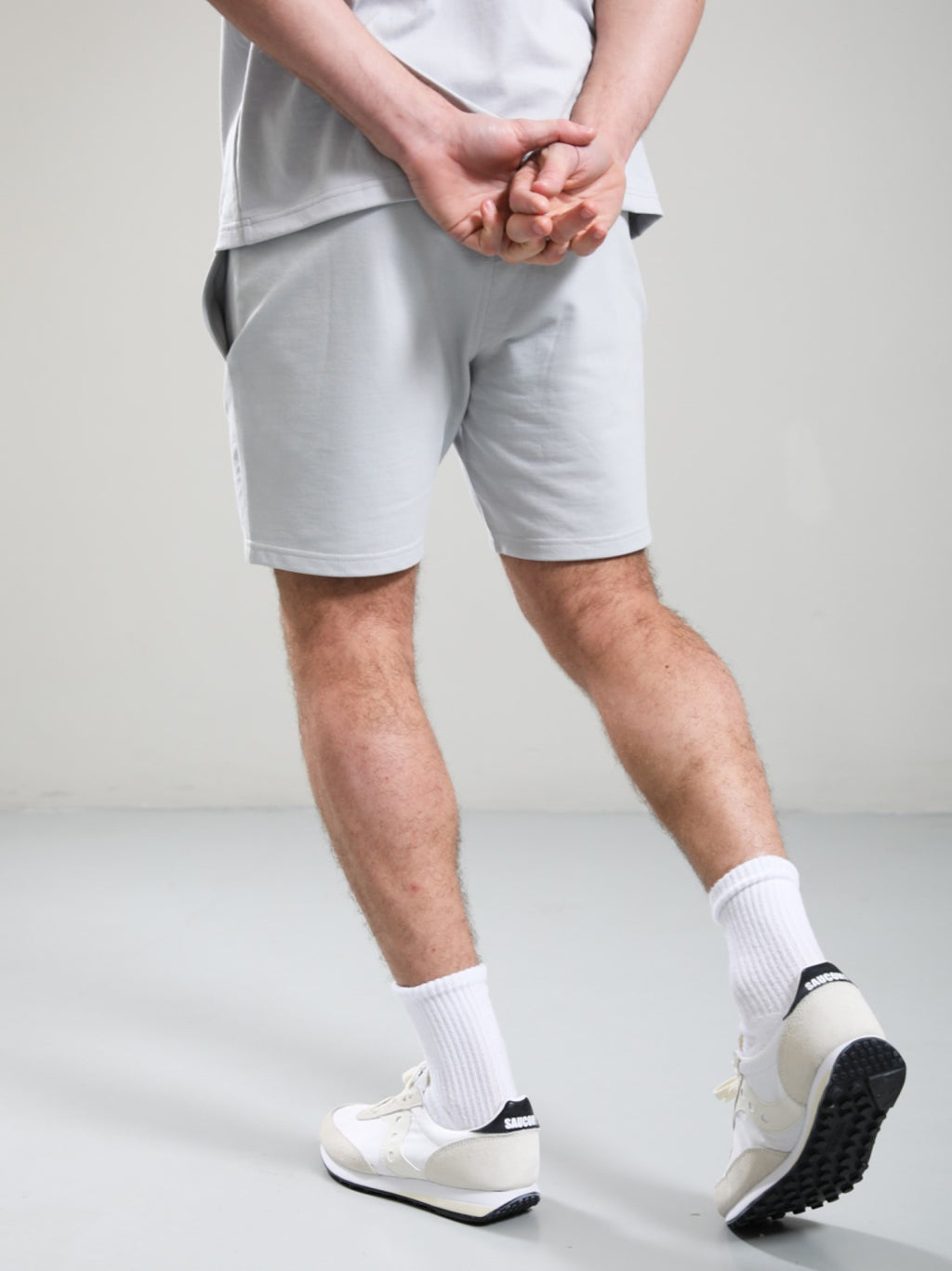 Mens Oceanic Grey Delta Print Logo Short