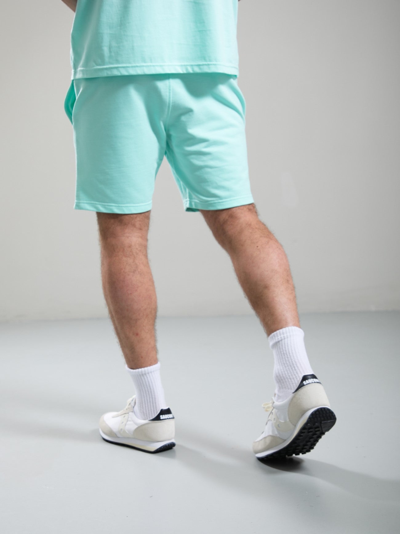 Mens Mint Delta Print Logo Short