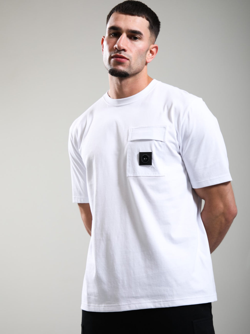 Mens White Kyoto Pocket T-Shirt