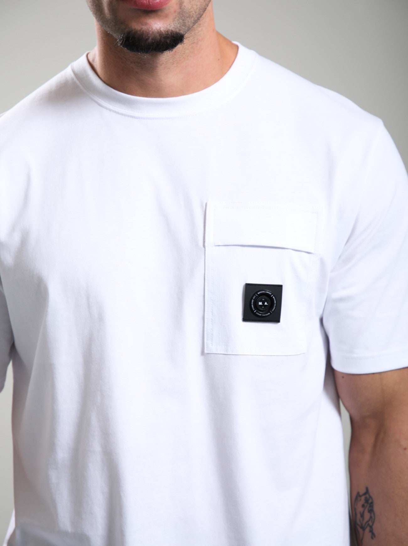 Mens White Kyoto Pocket T-Shirt
