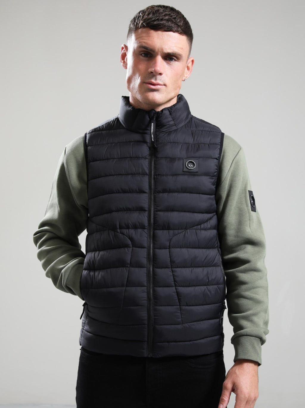 Mens Black Oakdale Bubble Gilet