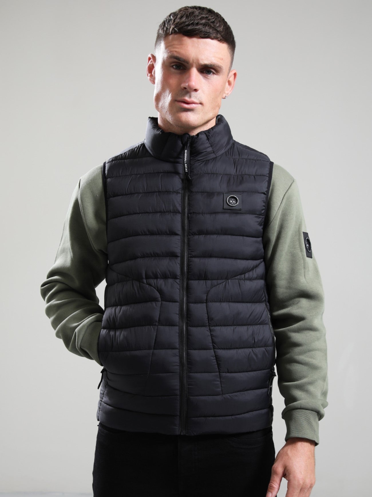 Mens Black Oakdale Bubble Gilet