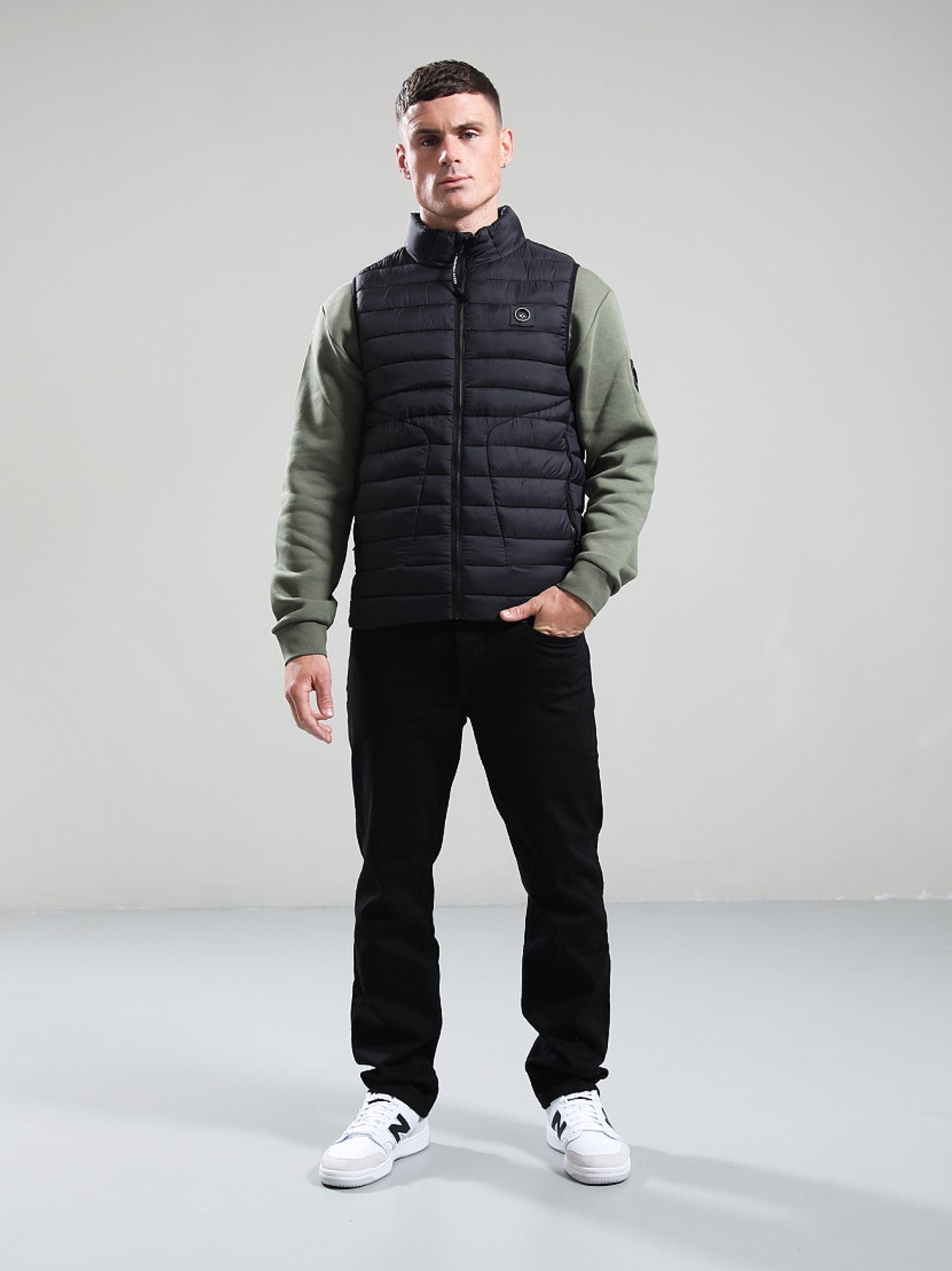 Mens Black Oakdale Bubble Gilet