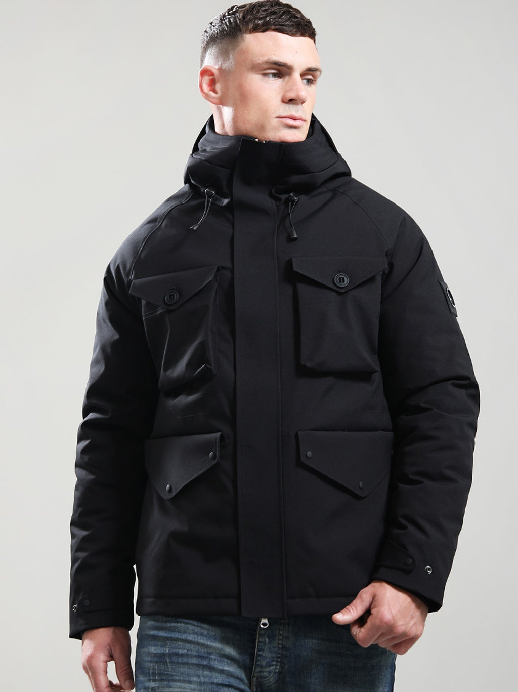 Mens Black Seaforth Parka
