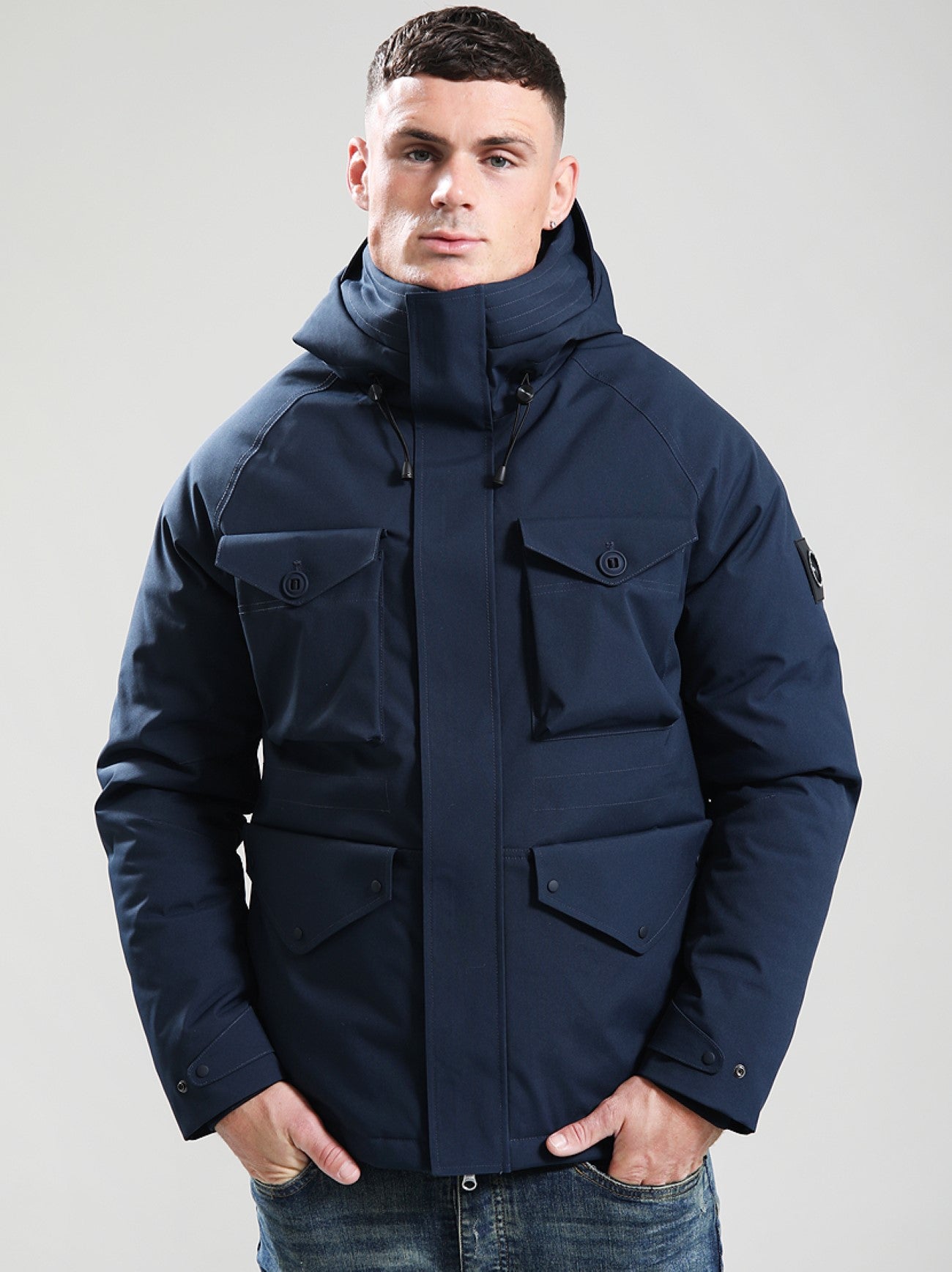 Mens Navy Seaforth Parka