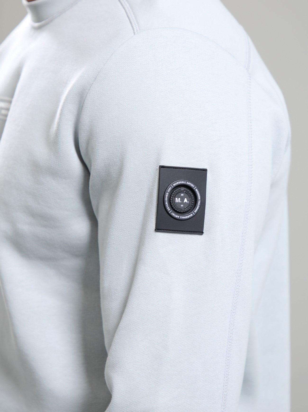 Mens Ghost Grey Siren Crew Neck Sweatshirt