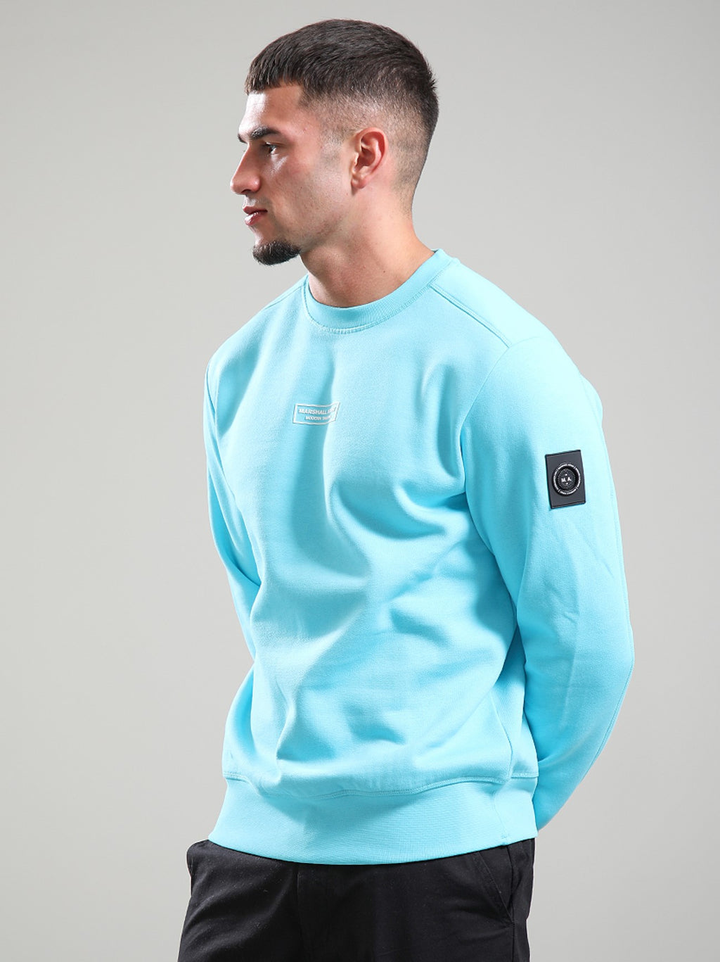 Mens Scuba Blue Siren Crew Neck Sweatshirt