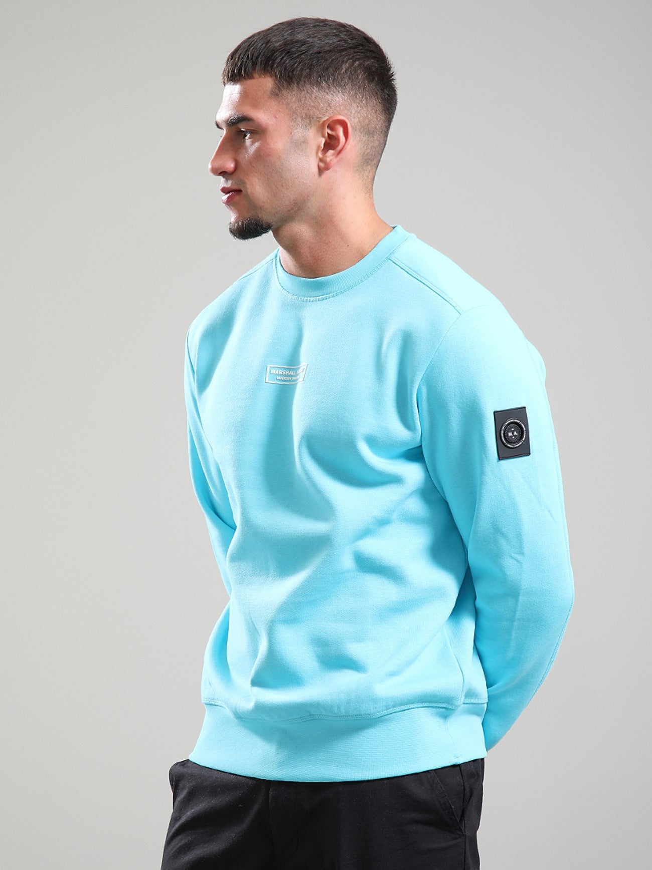 Mens Scuba Blue Siren Crew Neck Sweatshirt