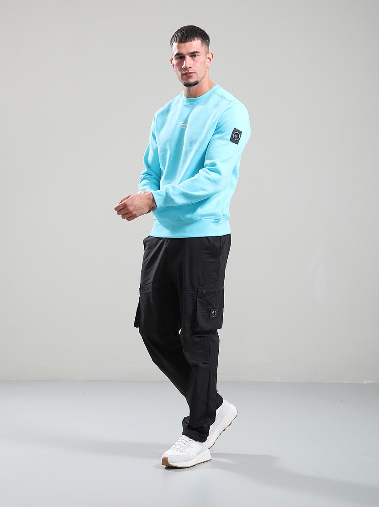 Mens Scuba Blue Siren Crew Neck Sweatshirt