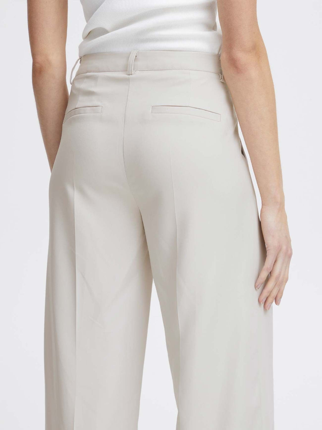 Womens Silver Grey Lexi Wide Trouser