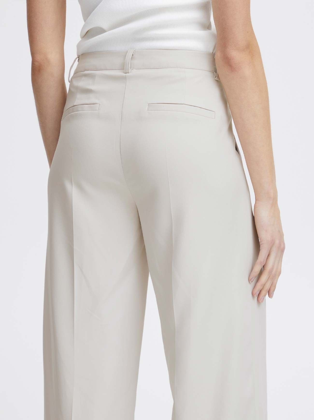 Womens Silver Grey Lexi Wide Trouser