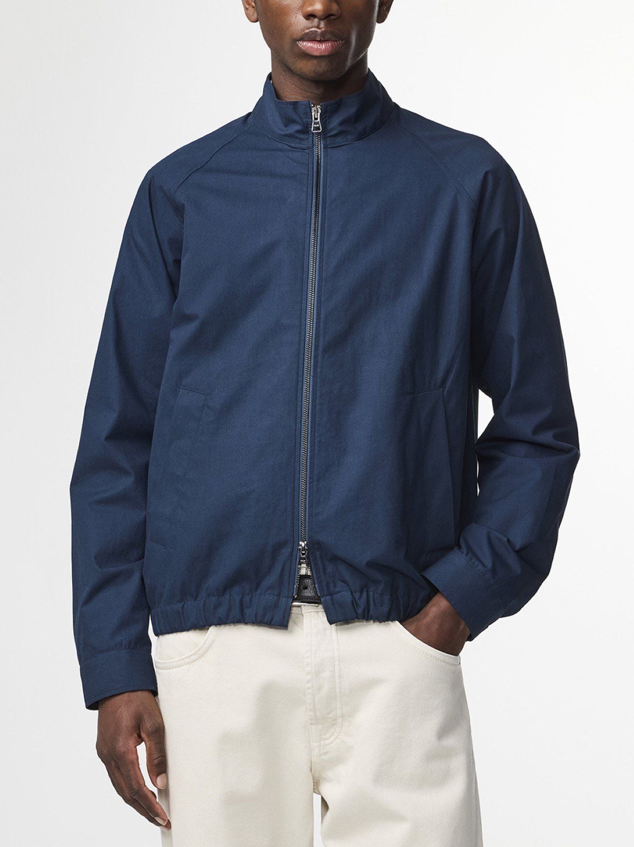 Mens Navy Blue Dave Poplin Jacket